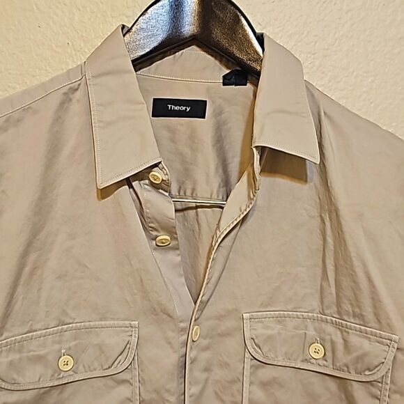 THEORY BUTTON DOWN SHIRT SIZE MEDIUM - Picture 2 of 8